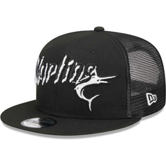 Miami Marlins New Era Street Trucker 9FIFTY Snapback Hat - MLB