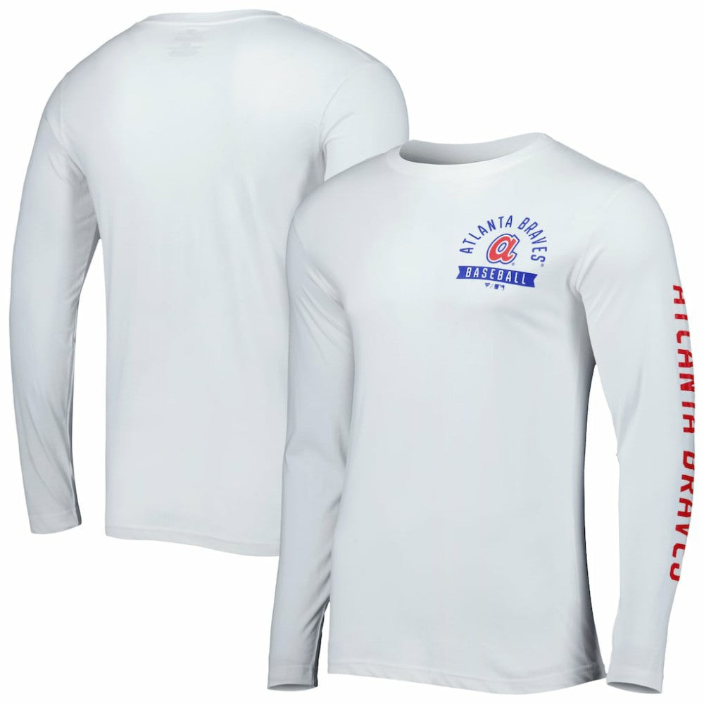 Atlanta Braves Fanatics Pressbox Long Sleeve T-Shirt - MLB