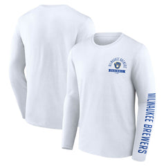 Milwaukee Brewers Fanatics Pressbox Long Sleeve T-Shirt - MLB