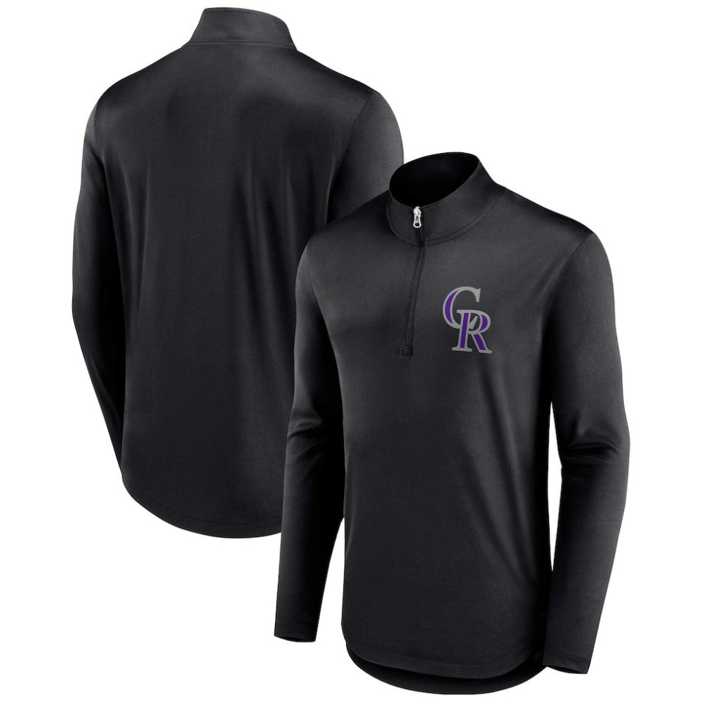 Colorado Rockies Fanatics Tough Minded Lightweight Quarter-Zip Pullover - MLB