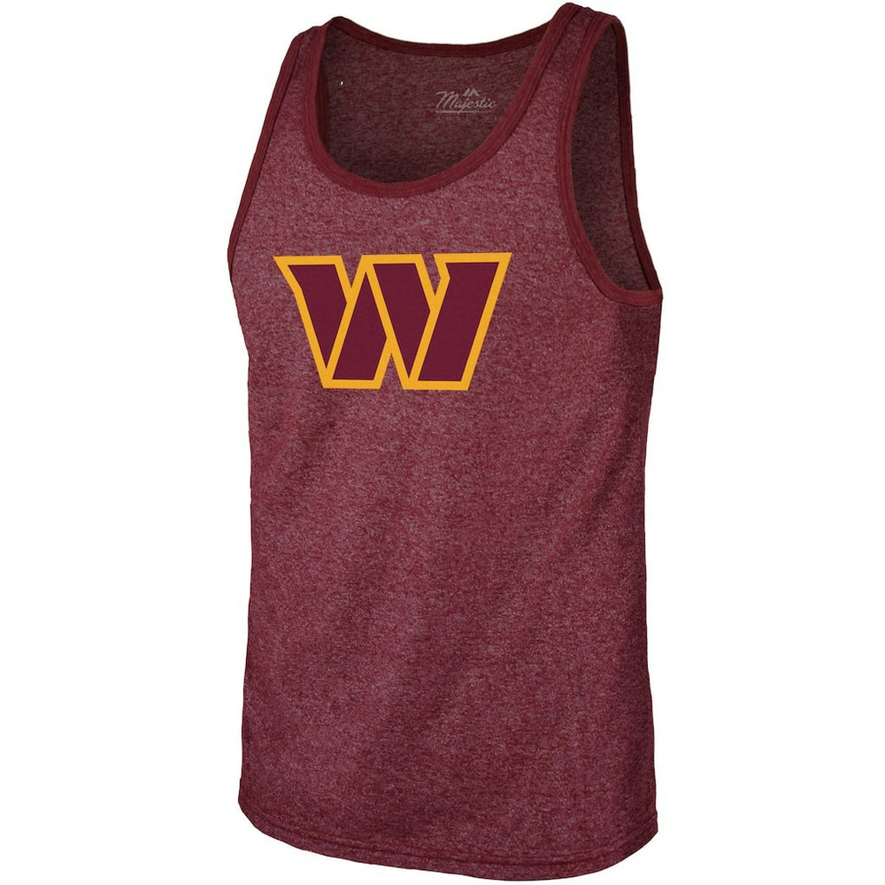 Terry McLaurin Washington Commanders Majestic Threads Player Name & Number Tank Top Heathered Burgundy | NFL