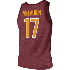 Terry McLaurin Washington Commanders Majestic Threads Player Name & Number Tank Top Heathered Burgundy | NFL