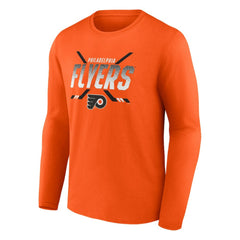 Philadelphia Flyers Fanatics Covert Long Sleeve T-Shirt - Orange - NHL