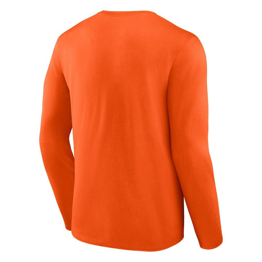 Philadelphia Flyers Fanatics Covert Long Sleeve T-Shirt - Orange - NHL