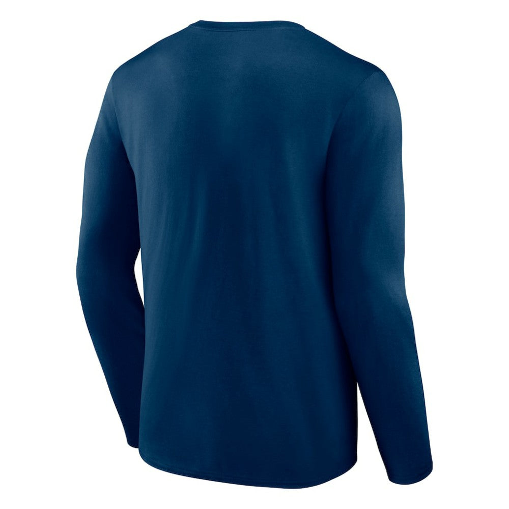 Seattle Kraken Fanatics Covert Long Sleeve T-Shirt - Deep Sea Blue - NHL