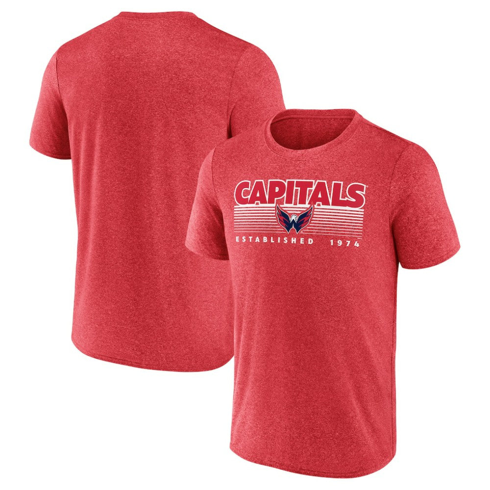 Washington Capitals Fanatics Prodigy Performance T-Shirt - Heathered Red - NHL