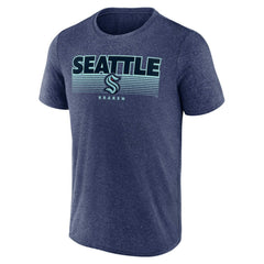 Seattle Kraken Fanatics Prodigy Performance T-Shirt - Heathered Deep Sea Blue - NHL
