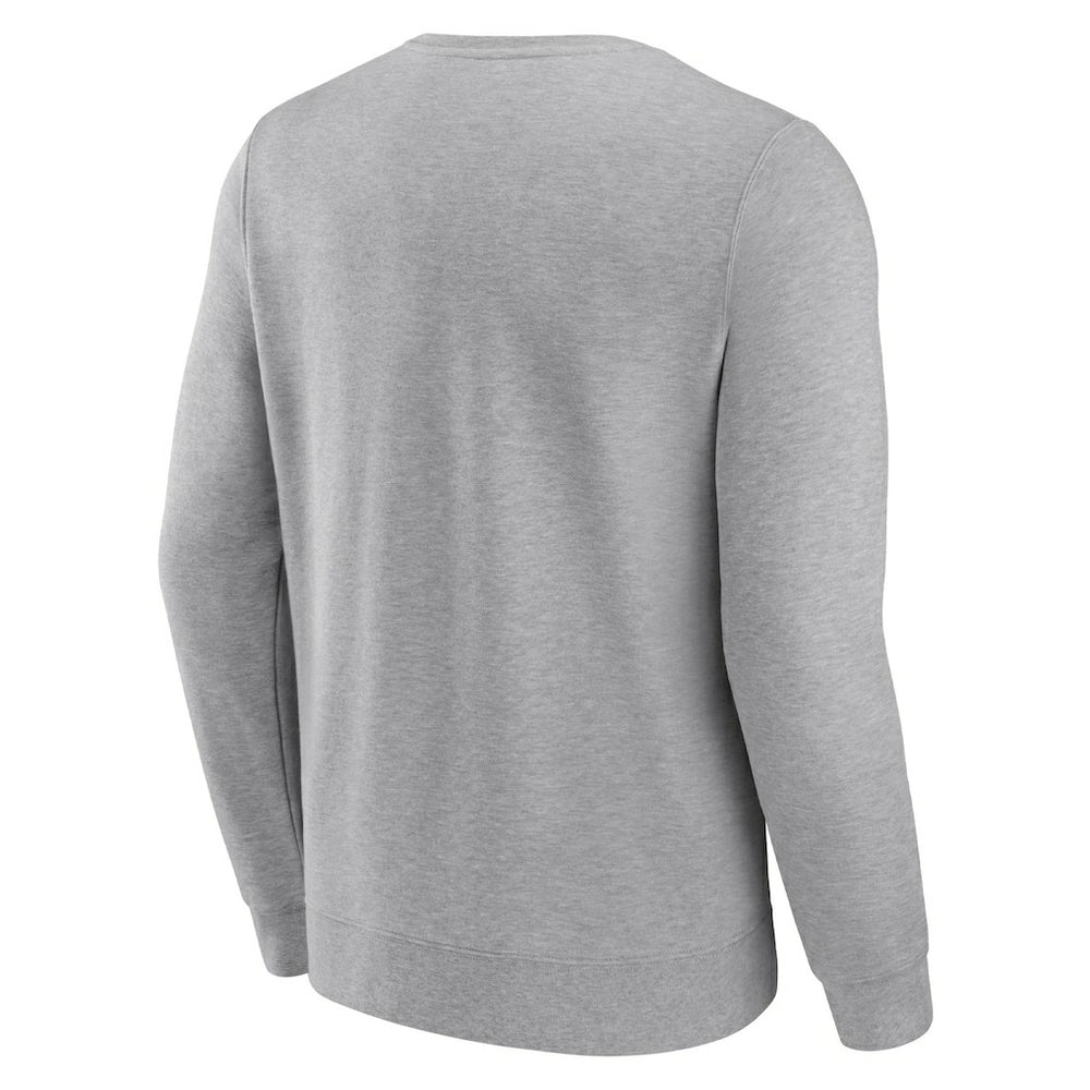 Brooklyn Nets True Classics Vint Pullover Sweatshirt Heathered Gray - NBA