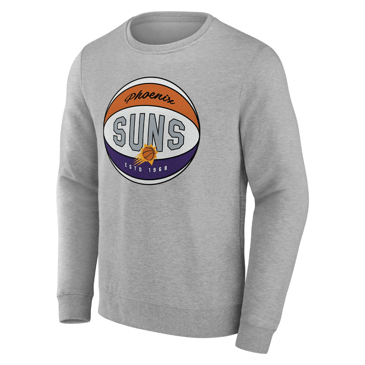 Phoenix Suns True Classics Vint Pullover Sweatshirt Heathered Gray - NBA