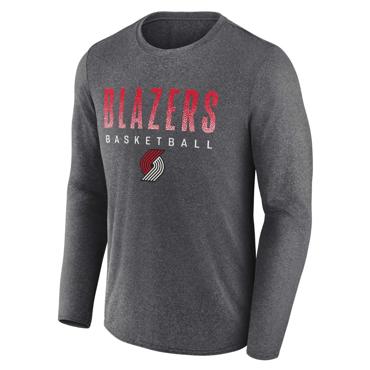 Portland Trail Blazers Where Legends Play Iconic Practice Long Sleeve T-Shirt Heathered Charcoal - NBA