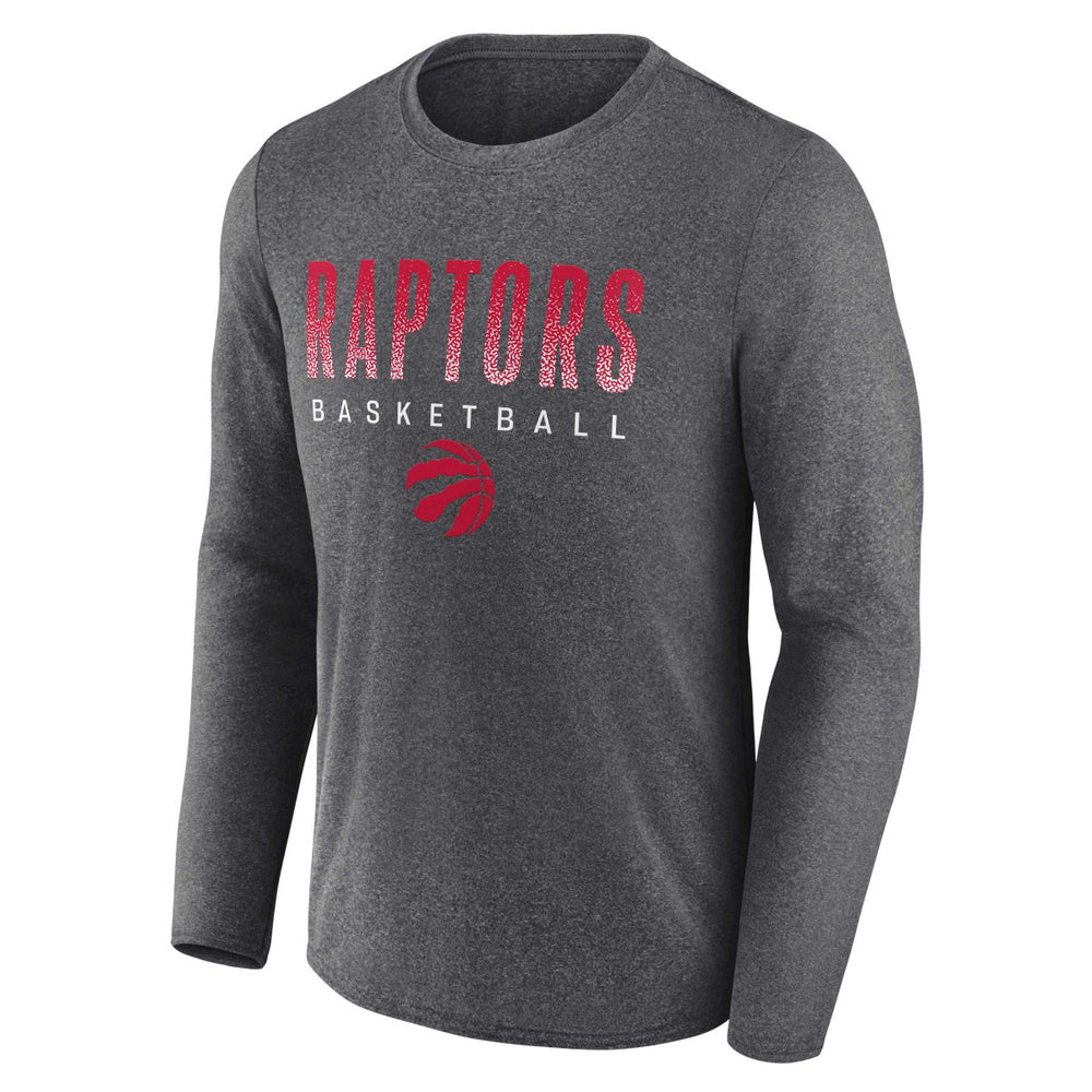 Toronto Raptors Where Legends Play Iconic Practice Long Sleeve T-Shirt Heathered Charcoal - NBA