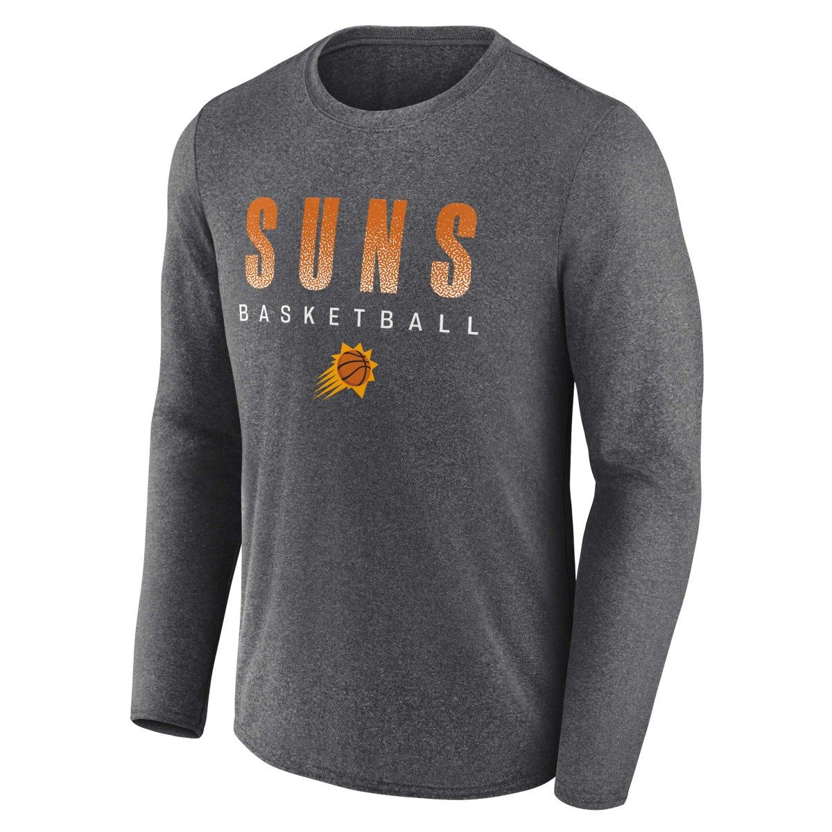 Phoenix Suns Where Legends Play Iconic Practice Long Sleeve T-Shirt Heathered Charcoal - NBA