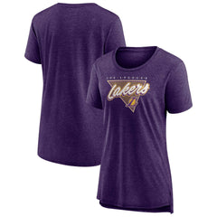 Los Angeles Lakers Women's True Classics Tri-Blend T-Shirt Heathered Purple - NBA