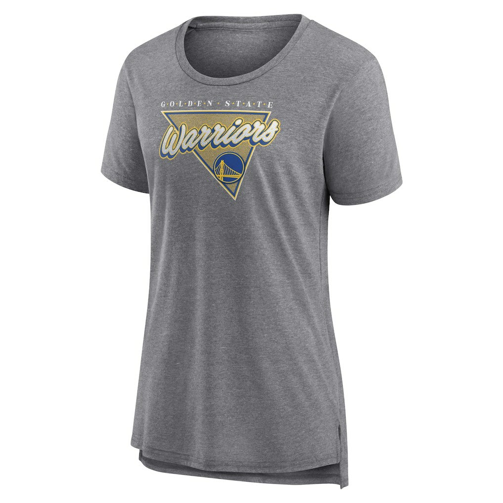 Golden State Warriors Women's True Classics Tri-Blend T-Shirt Heathered Gray - NBA