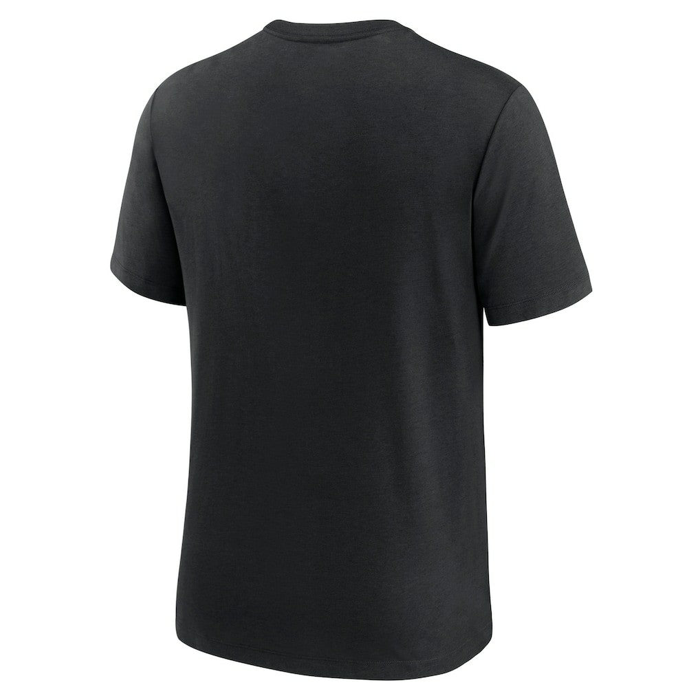 Las Vegas Raiders Wordmark Logo Tri-Blend T-Shirt Black | Nike for Sale