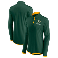 Athletics Fanatics Women's Worth The Drive Quarter-Zip Jacket - MLB