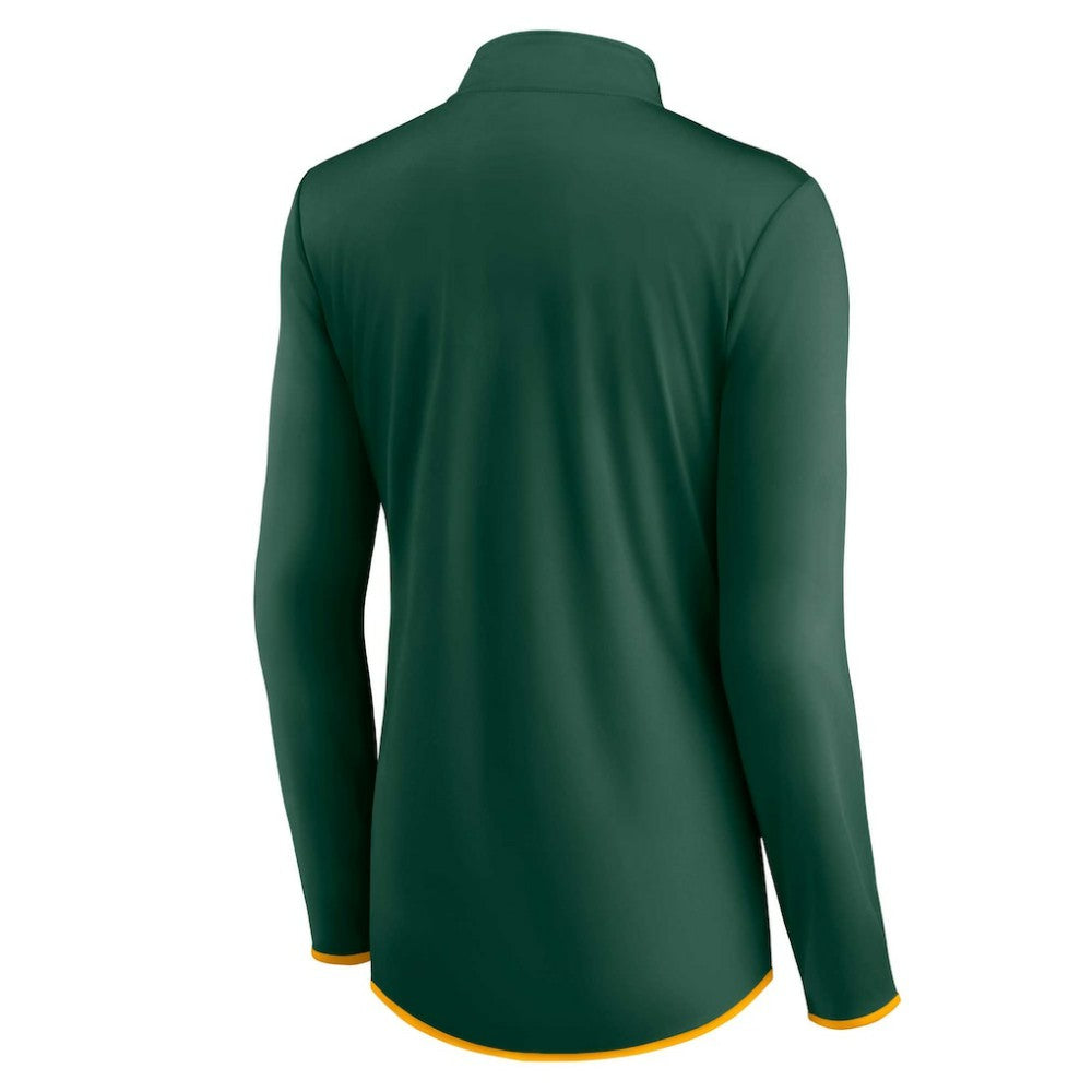 Athletics Fanatics Women's Worth The Drive Quarter-Zip Jacket - MLB