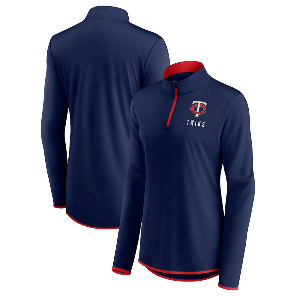 Minnesota Twins Fanatics Women's Worth The Drive Quarter-Zip Jacket - MLB
