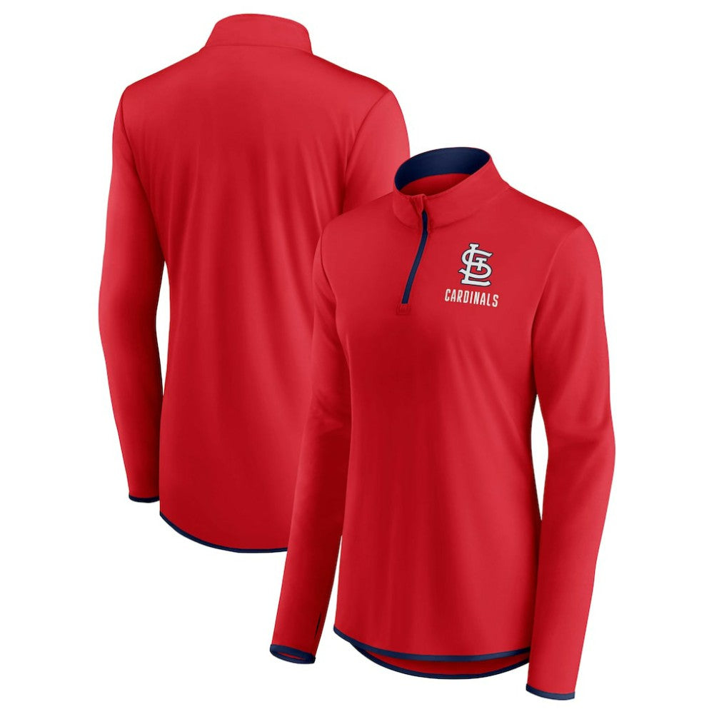 St. Louis Cardinals Fanatics Women's Worth The Drive Quarter-Zip Jacket - MLB