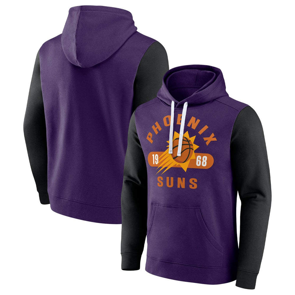 Phoenix Suns Attack Colorblock Pullover Hoodie Purple/Black - NBA