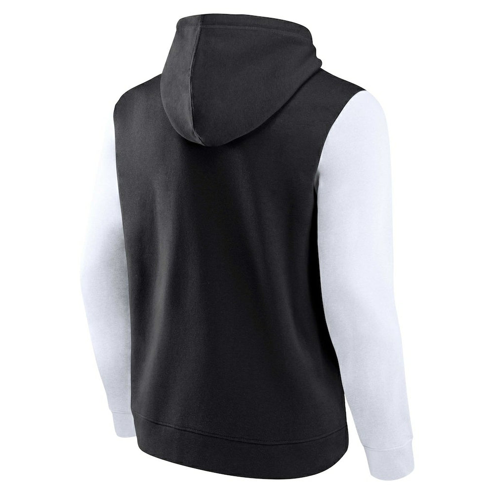 Brooklyn Nets Attack Colorblock Pullover Hoodie Black/White - NBA