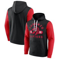 Toronto Raptors Attack Colorblock Pullover Hoodie Black/Red - NBA
