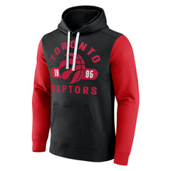 Toronto Raptors Attack Colorblock Pullover Hoodie Black/Red - NBA