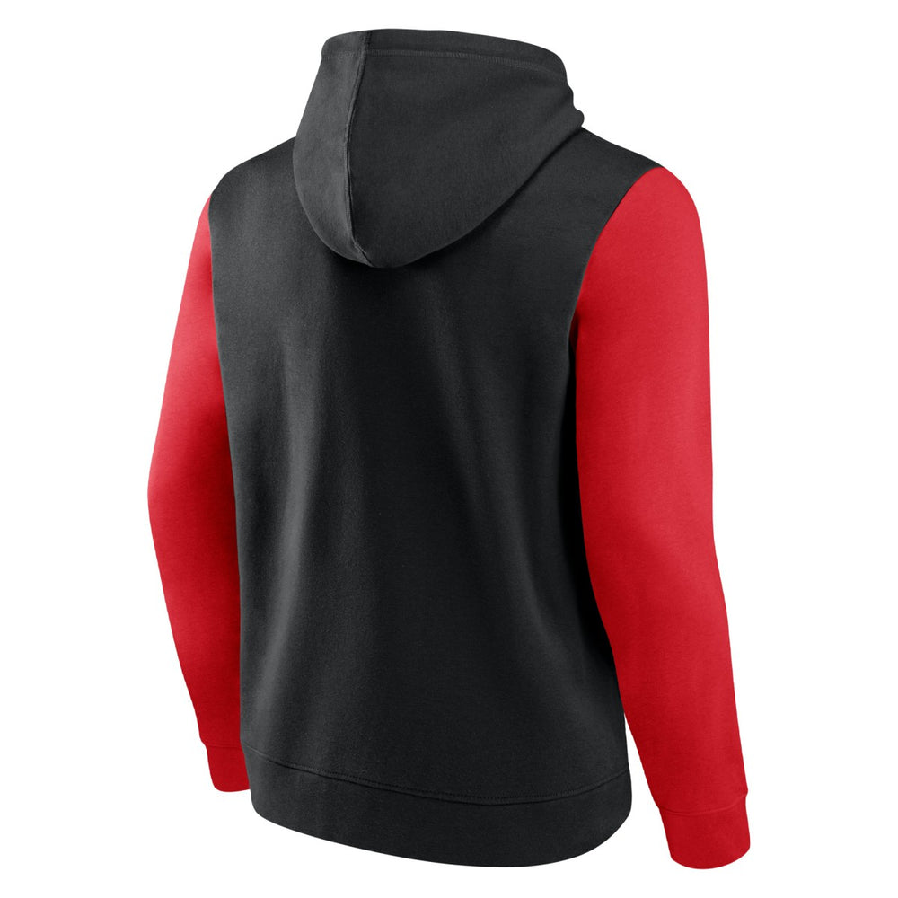 Toronto Raptors Attack Colorblock Pullover Hoodie Black/Red - NBA