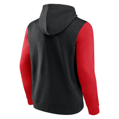Toronto Raptors Attack Colorblock Pullover Hoodie Black/Red - NBA