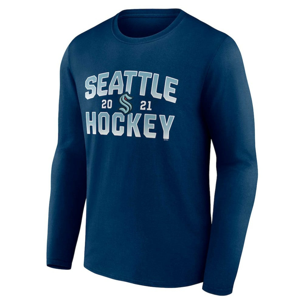 Seattle Kraken Fanatics Skate Or Die Long Sleeve T-Shirt - Deep Sea Blue - NHL