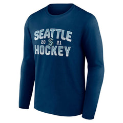 Seattle Kraken Fanatics Skate Or Die Long Sleeve T-Shirt - Deep Sea Blue - NHL