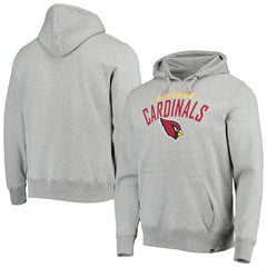 Arizona Cardinals '47 Outrush Headline Pullover Hoodie Heathered Gray | 47 brand