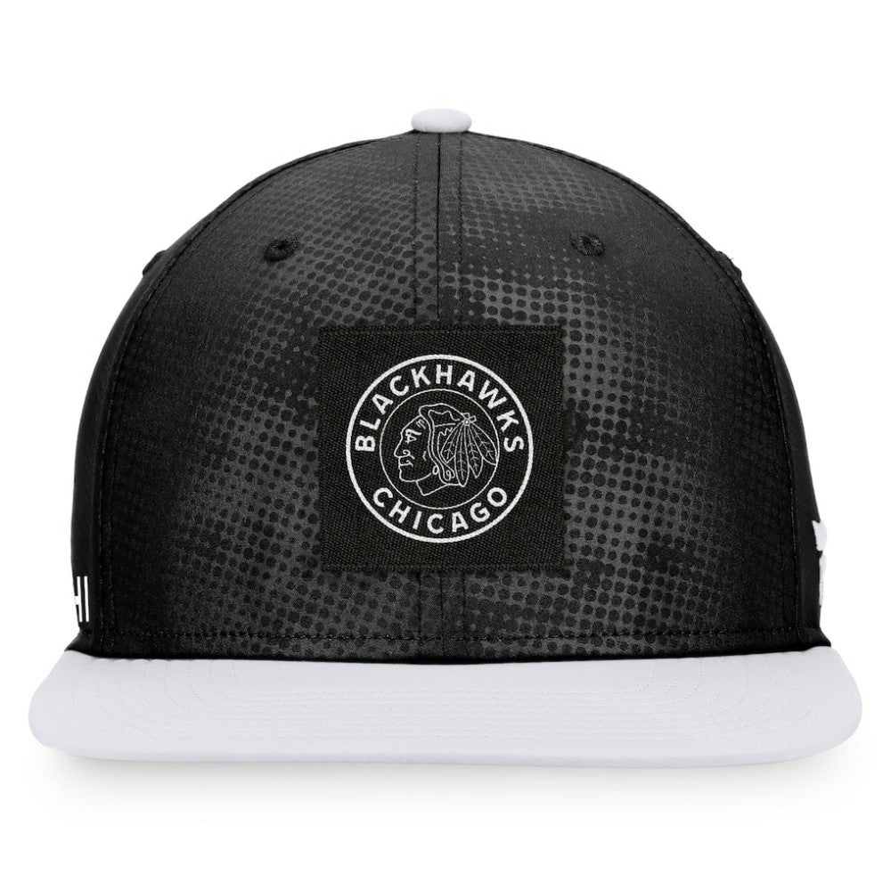 Chicago Blackhawks Fanatics Authentic Pro Alternate Logo Snapback Hat - Black/White - NHL