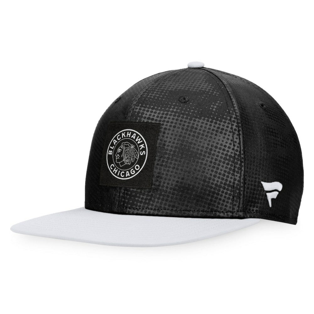 Chicago Blackhawks Fanatics Authentic Pro Alternate Logo Snapback Hat - Black/White - NHL