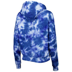 Philadelphia 76ers Women's Brushed Cotton Tie-Dye Pullover Hoodie Royal - NBA