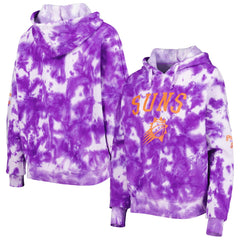 Phoenix Suns Women's Brushed Cotton Tie-Dye Pullover Hoodie Purple - NBA