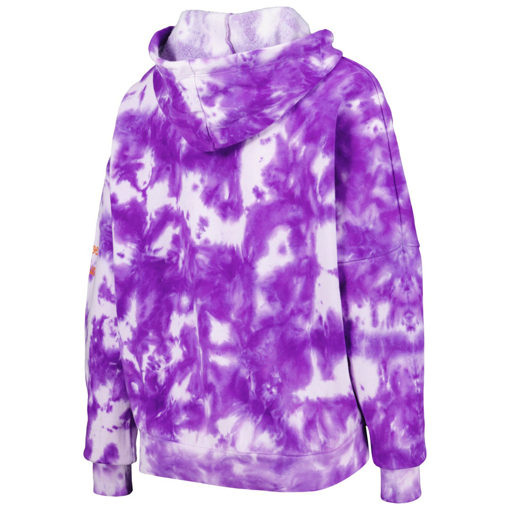 Phoenix Suns Women's Brushed Cotton Tie-Dye Pullover Hoodie Purple - NBA