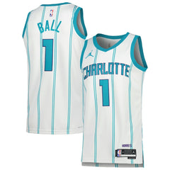 LaMelo Ball Charlotte Hornets Jordan Brand Unisex Swingman Jersey Association Edition White - NBA