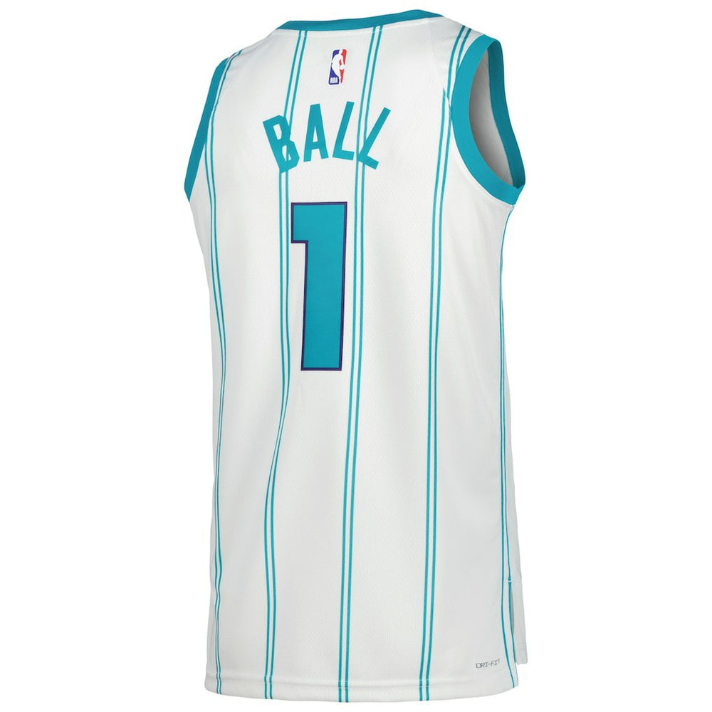 LaMelo Ball Charlotte Hornets Jordan Brand Unisex Swingman Jersey Association Edition White - NBA