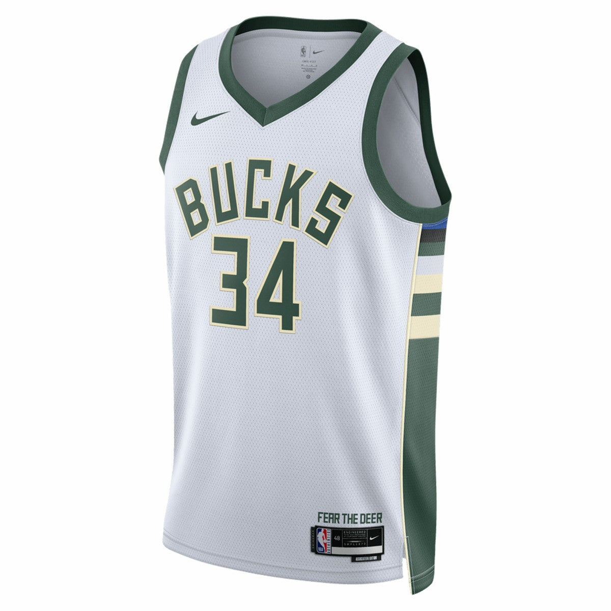 Giannis Antetokounmpo Milwaukee Bucks Unisex Swingman Jersey Association Edition White - NBA