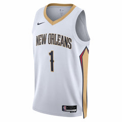 Zion Williamson New Orleans Pelicans Unisex Swingman Jersey Association Edition White - NBA