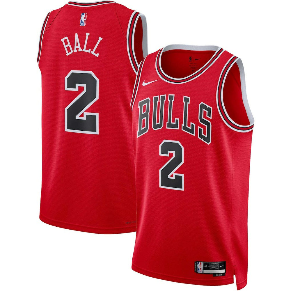 Lonzo Ball Chicago Bulls Unisex Swingman Jersey Icon Editi- Red - NBA