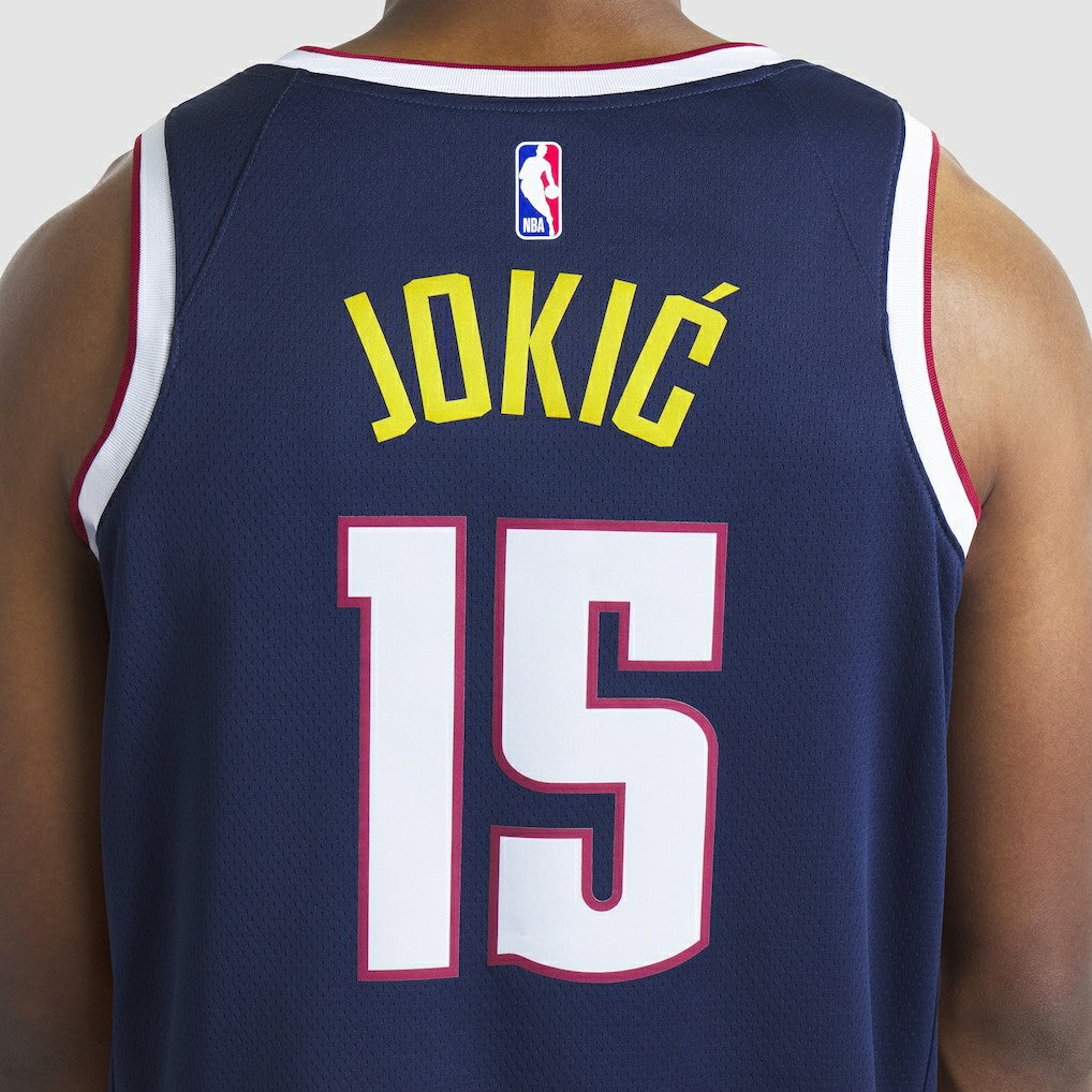 Nikola Jokic Denver Nuggets Unisex Swingman Jersey Icon Editi- Navy - NBA