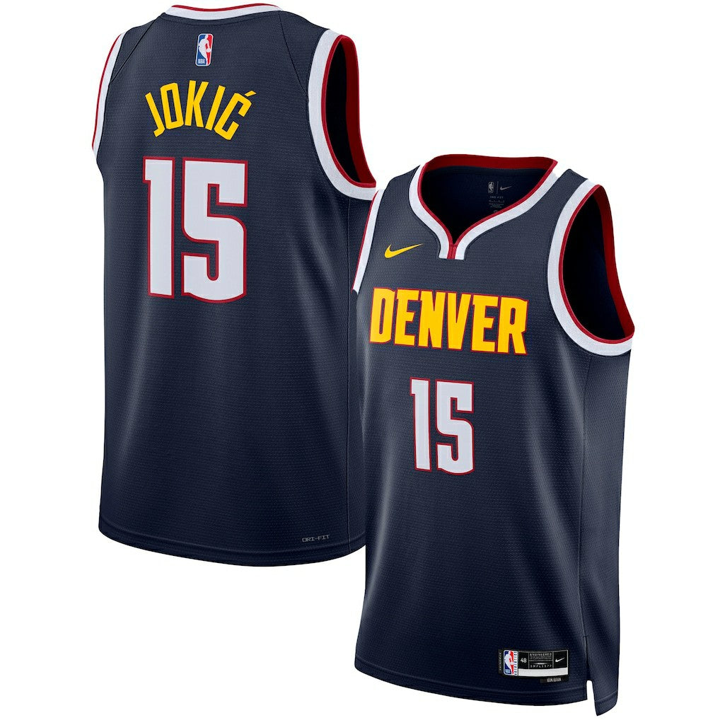 Nikola Jokic Denver Nuggets Unisex Swingman Jersey Icon Editi- Navy - NBA
