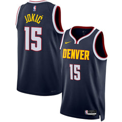 Nikola Jokic Denver Nuggets Unisex Swingman Jersey Icon Editi- Navy - NBA