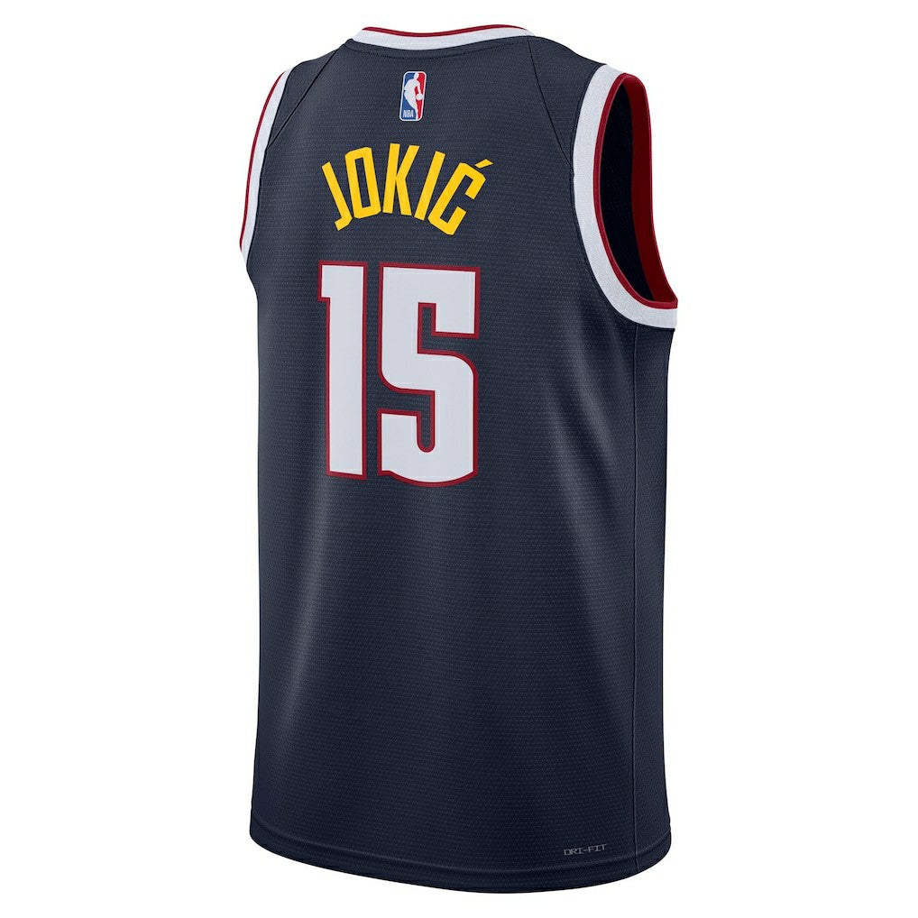 Nikola Jokic Denver Nuggets Unisex Swingman Jersey Icon Editi- Navy - NBA