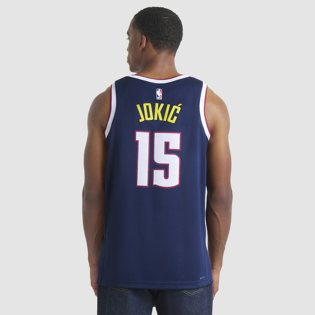 Nikola Jokic Denver Nuggets Unisex Swingman Jersey Icon Editi- Navy - NBA