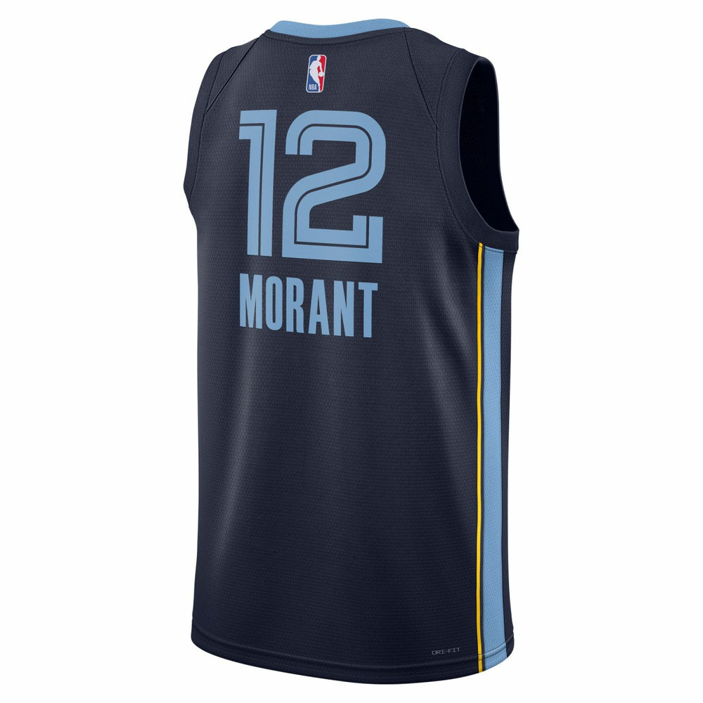 Ja Morant Memphis Grizzlies Unisex Swingman Jersey Icon Edition Navy - NBA