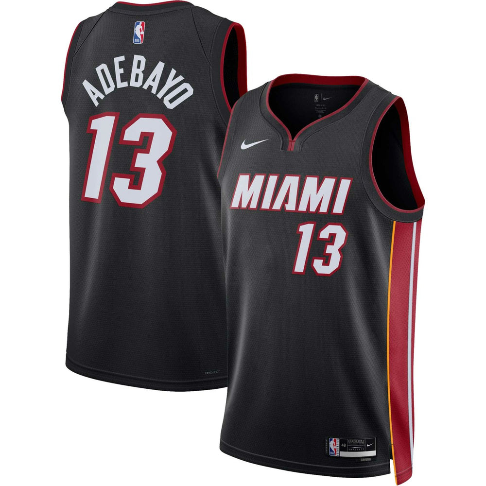 Bam Adebayo Miami Heat Unisex Swingman Jersey Icon Edition Black - NBA