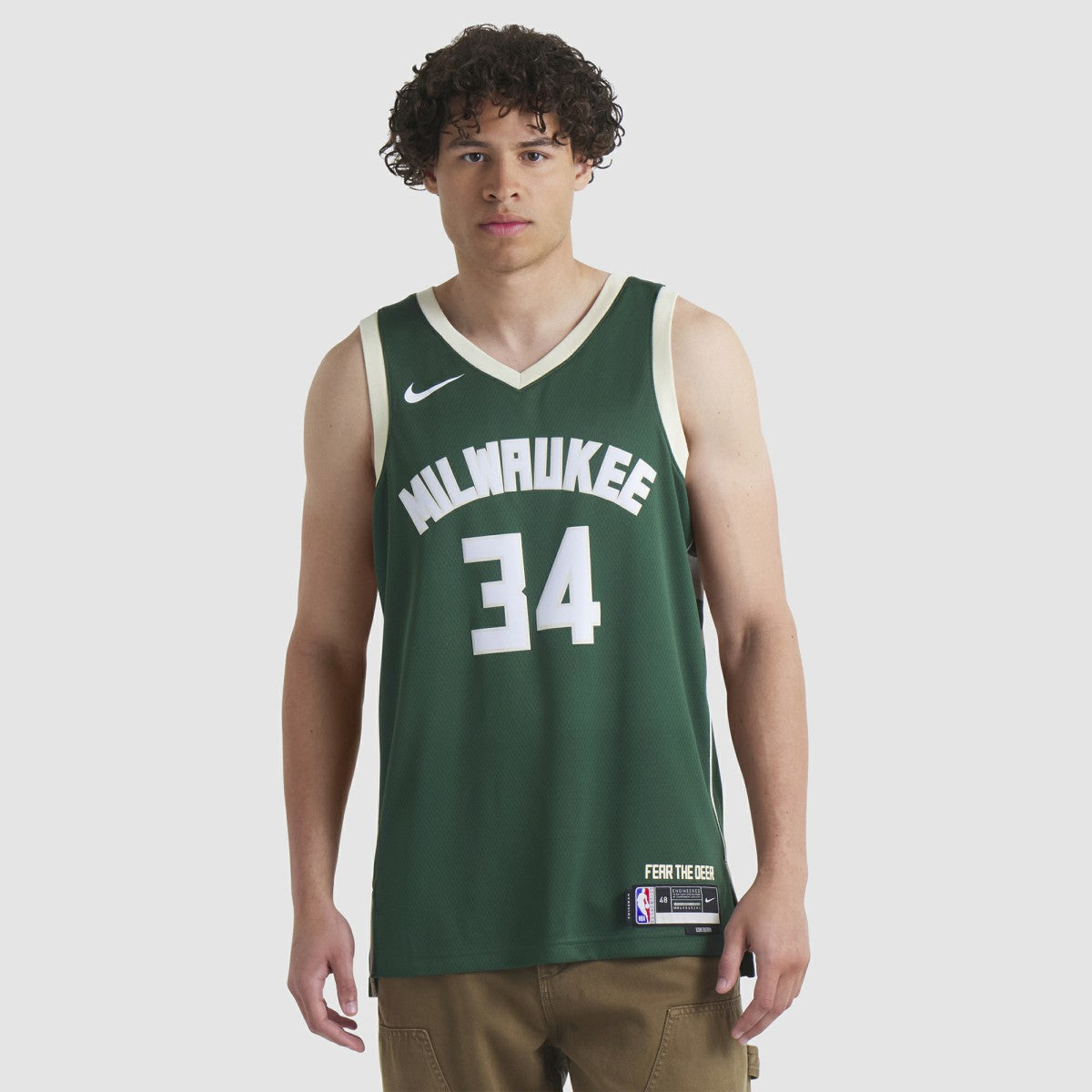 Giannis Antetokounmpo Milwaukee Bucks Unisex Swingman Jersey Icon Edition Hunter Green - NBA